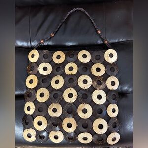Handcrafted coconut shell purse. New no tags, purchased in the Caribbean.